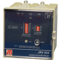JRV 922 Definite time under voltage relay 96 sq mm